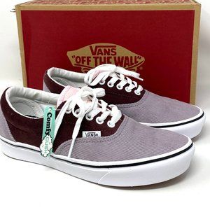 VANS Women Size 8 VN0A3WM91NA Comfycush Era Cord Red Pink Violet Velvet Sneaker